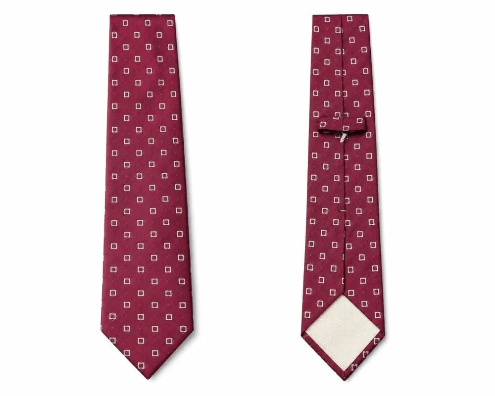 NICKY MILANO Geometric Formal Silk Tie